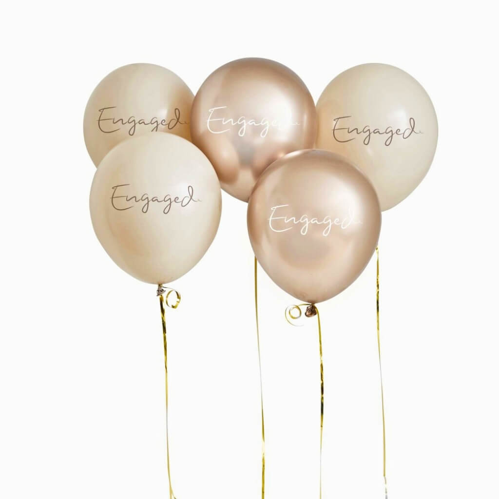 30cm engagement balloons pack of 5 for bridal shower decor