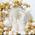 Balloon Garland DIY Kit 101pcs - Chrome Gold & White