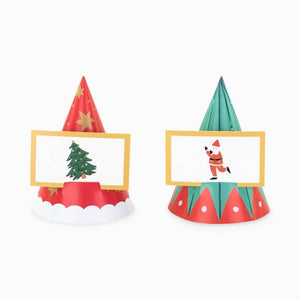Classic Christmas Guessing Game with elf hats and 40 cards, perfect for family holiday fun