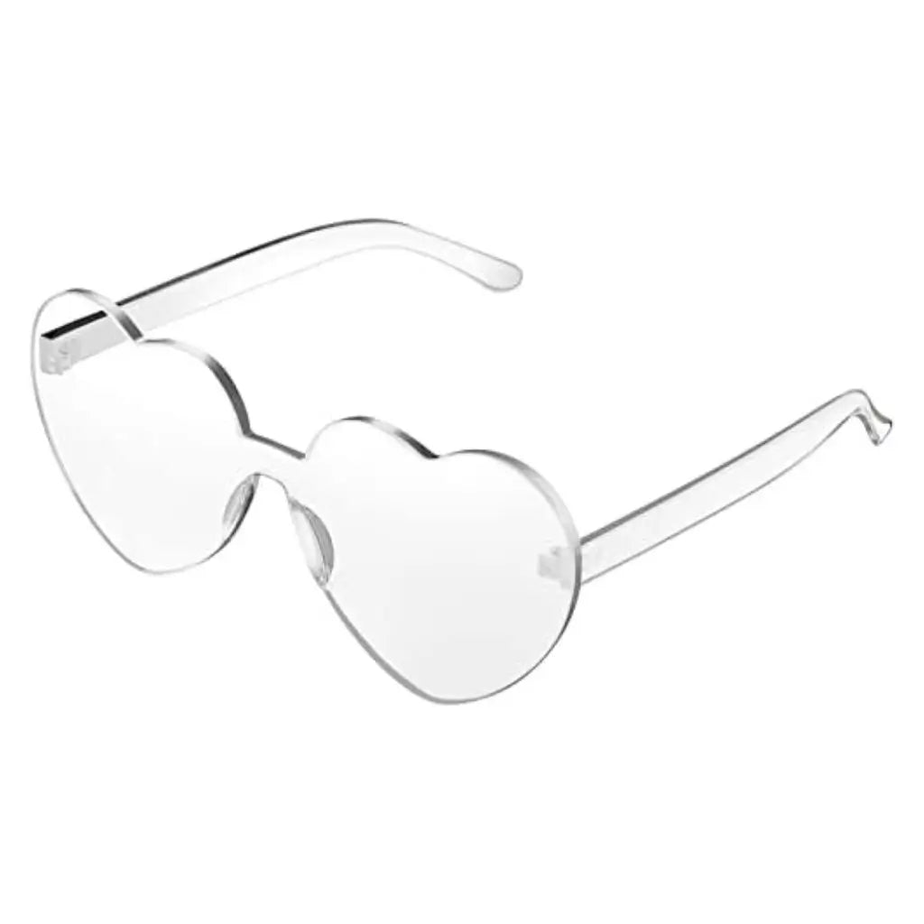 Transparent Clear Love Heart Party Sunglasses