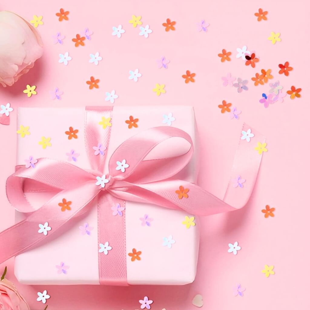 Colourful Metallic Flower Sequins Confetti Craft, Sewing & Wedding Table Decoration Mix