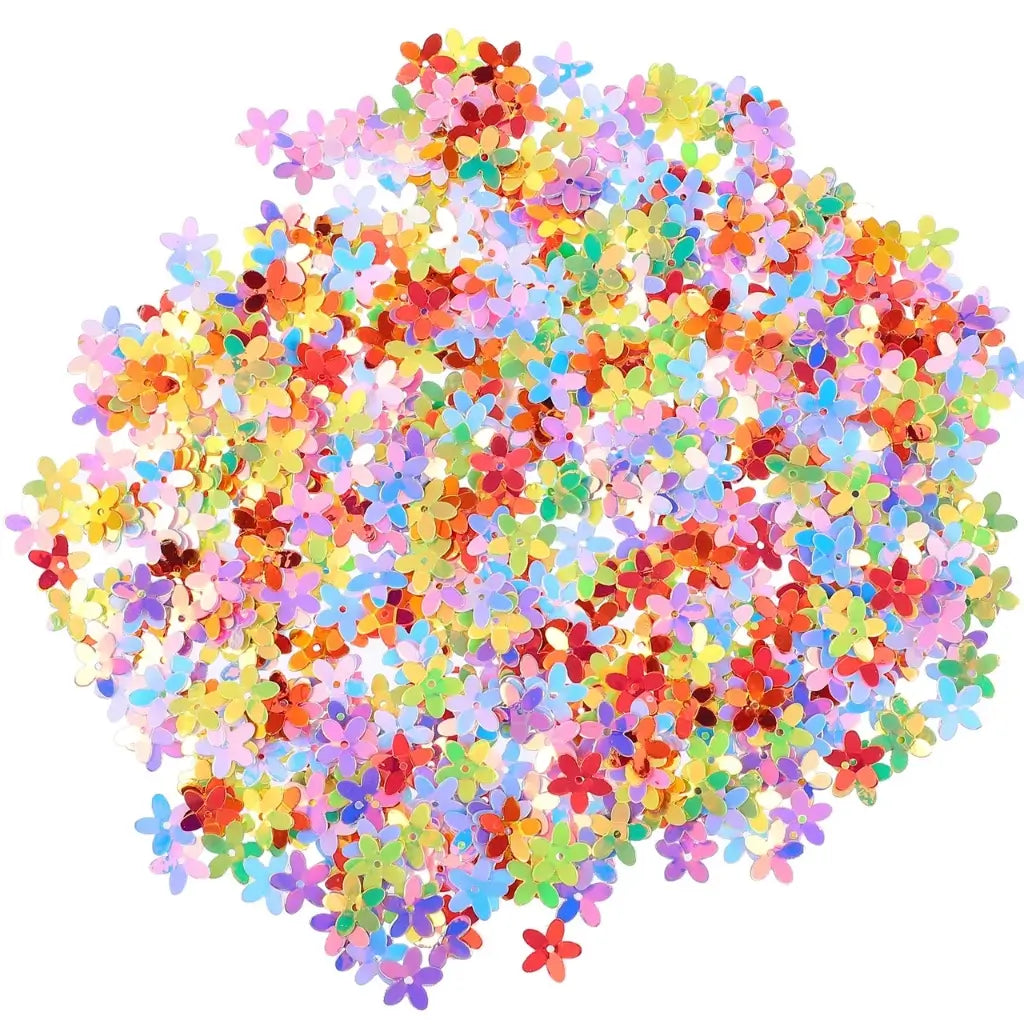 Colourful Metallic Flower Sequins Confetti 20g – Craft, Sewing &amp; Wedding Table Decoration Mix