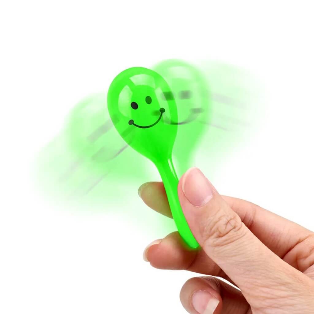Mini smiley face maracas pack of 12 party favours