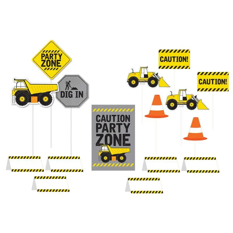 Construction Buffet Decorating Kit 16pk