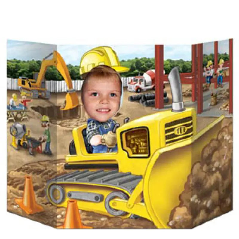 Construction Bulldozer Party Photo Prop