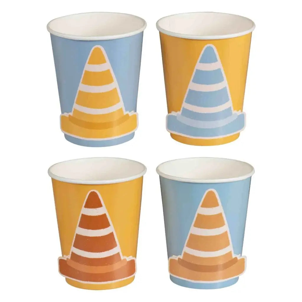Diggin’ It traffic cone paper cups in assorted colours