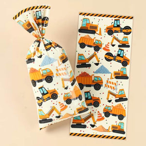 Construction Vehicle Plastic Goodie Bags 10pk