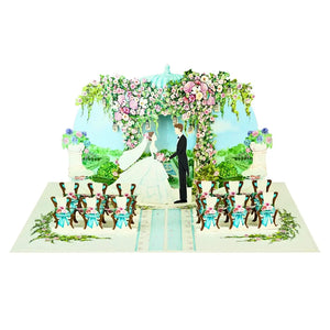 Country Wedding with Bride & Groom 3D Pop Up Greeting Card