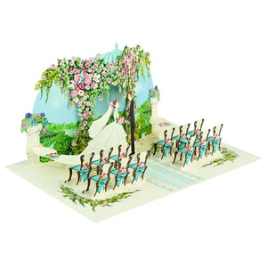Country Wedding with Bride & Groom 3D Pop Up Greeting Card