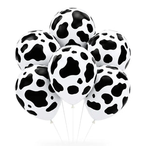 Cow Print Latex Balloons 30cm 6pack