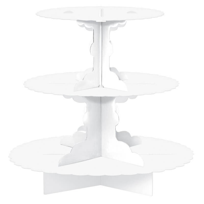 Cupcake 3 Tier Treat Stand - White