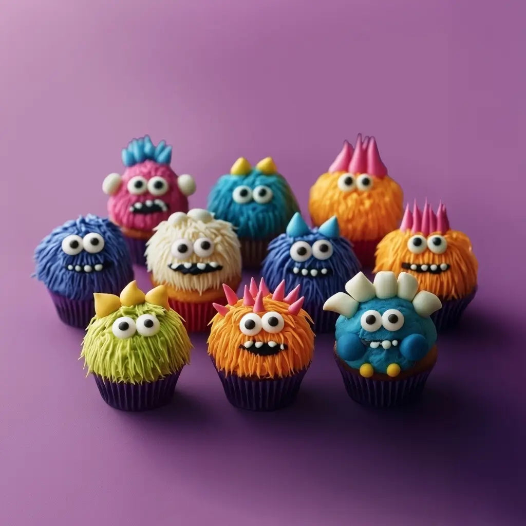 Edible monster eyes for Halloween cake decorations