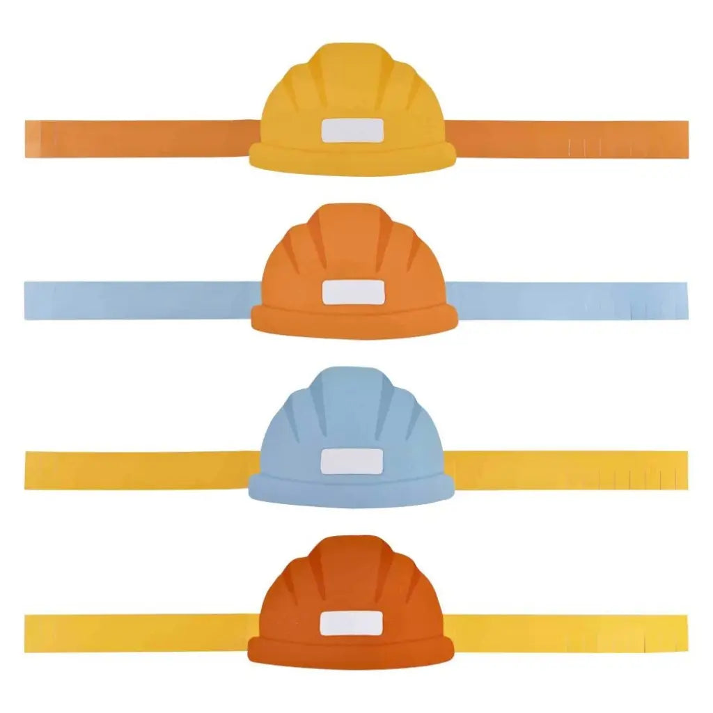 Diggin’ It customisable construction party hats