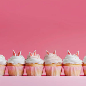 Cute bunny ear cupcake toppers by Sprinks