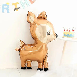 Cute Brown Woodland Deer Foil Balloon