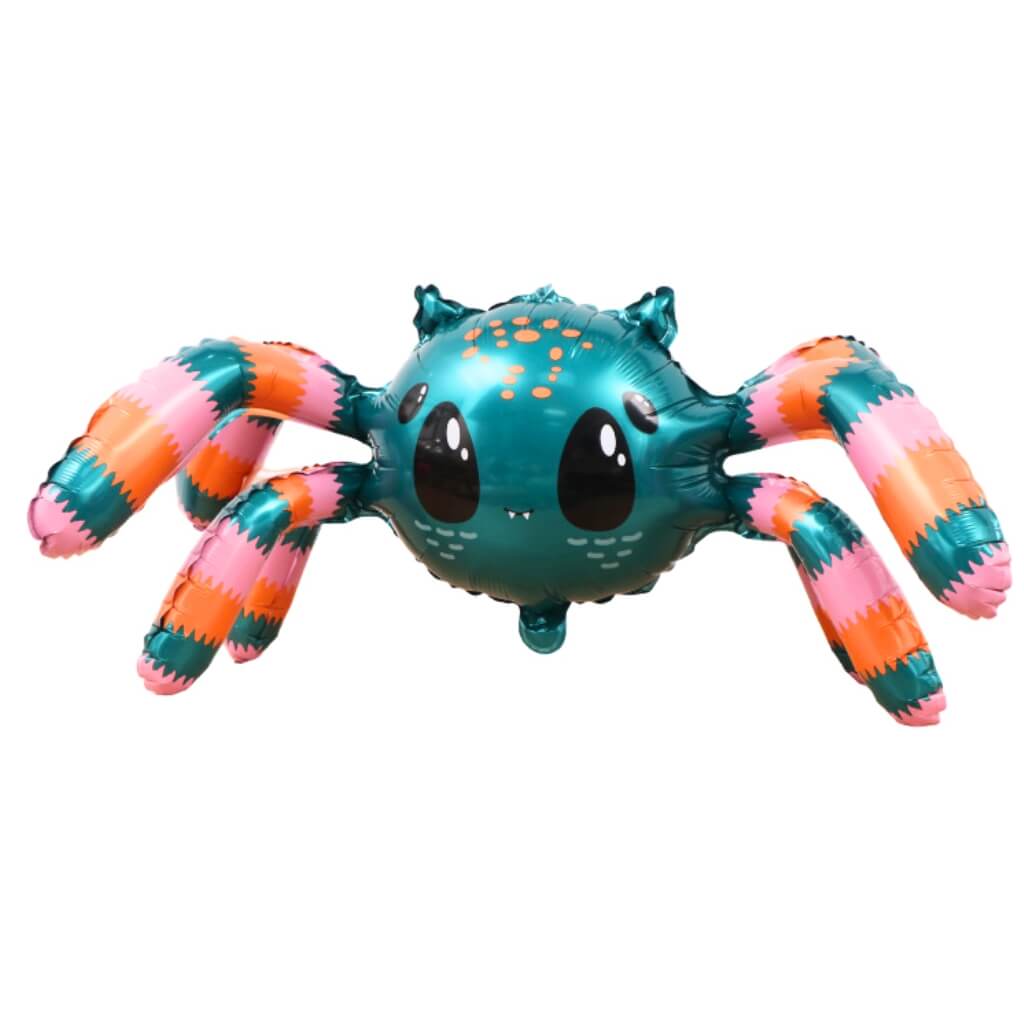 Jumbo Cute Colourful Spider Foil Balloon – 99x39cm