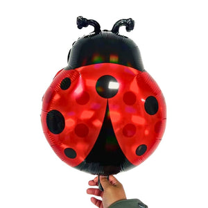 Large 62cm ladybug-shaped foil balloon for party decorations