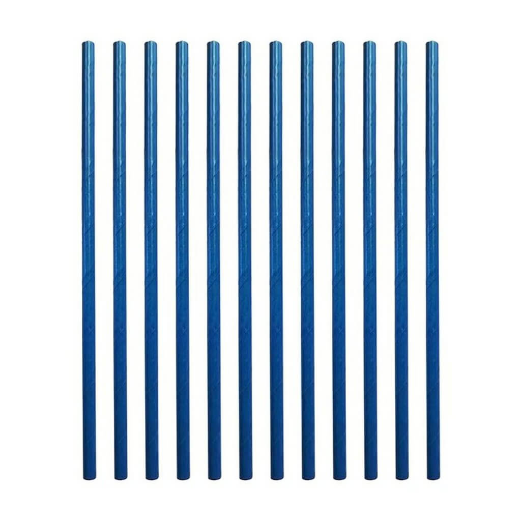 Dark Blue Paper Party Straws 20pk
