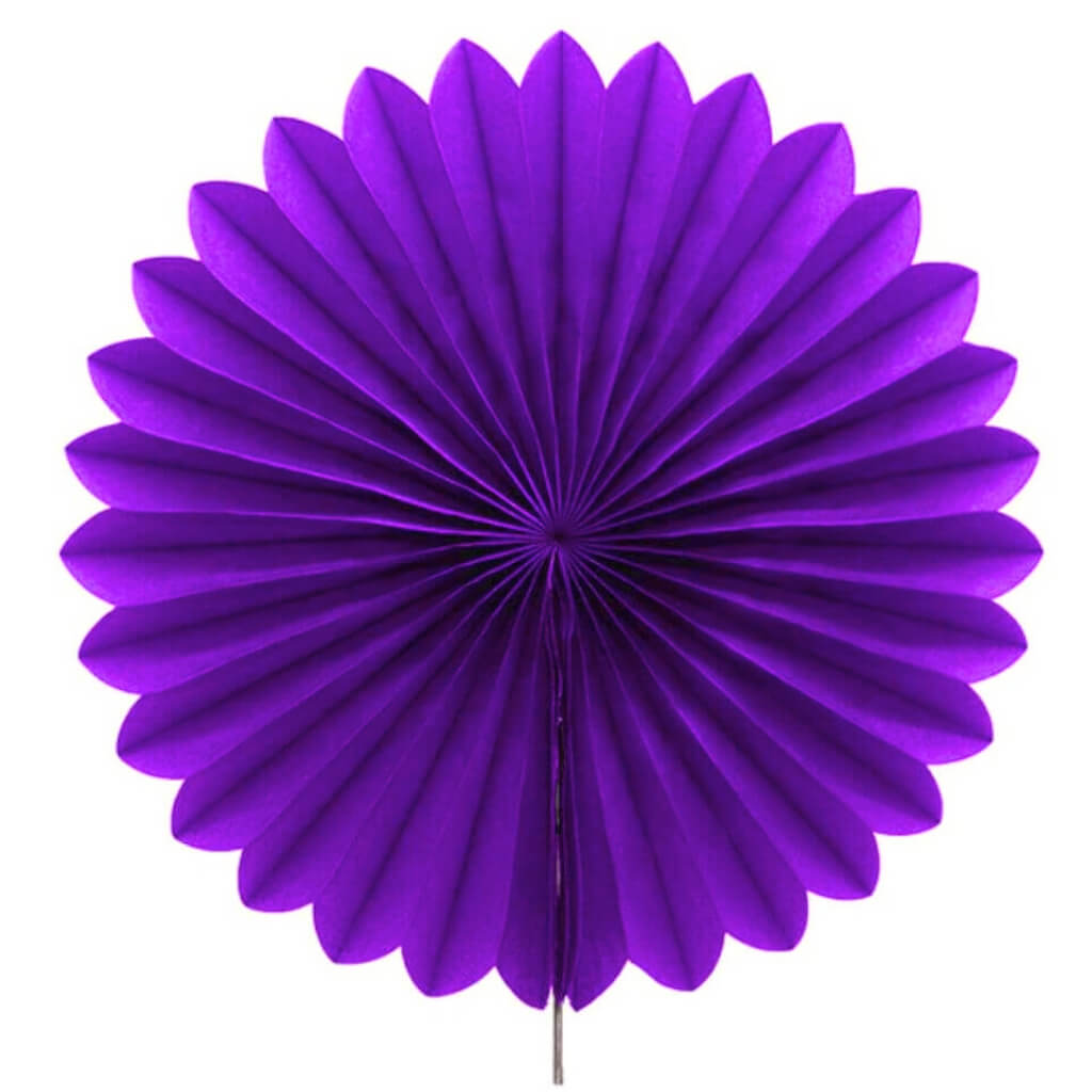 Online Party Supplies Australia Eggplant round tissue paper fan party decorations