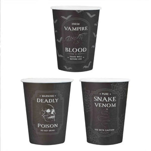 Vampire Blood, Deadly Poison and Snake Venom Halloween cups