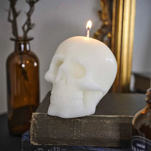 Deadly Soiree Skull Halloween Candle