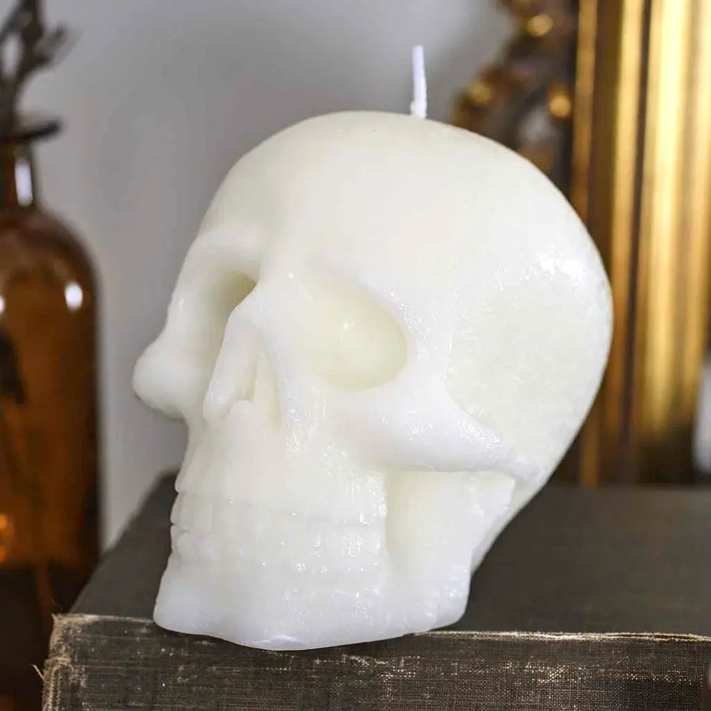 Deadly Soiree Skull Halloween Candle