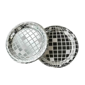 Large Disco Ball Paper Plates 23cm 8pk