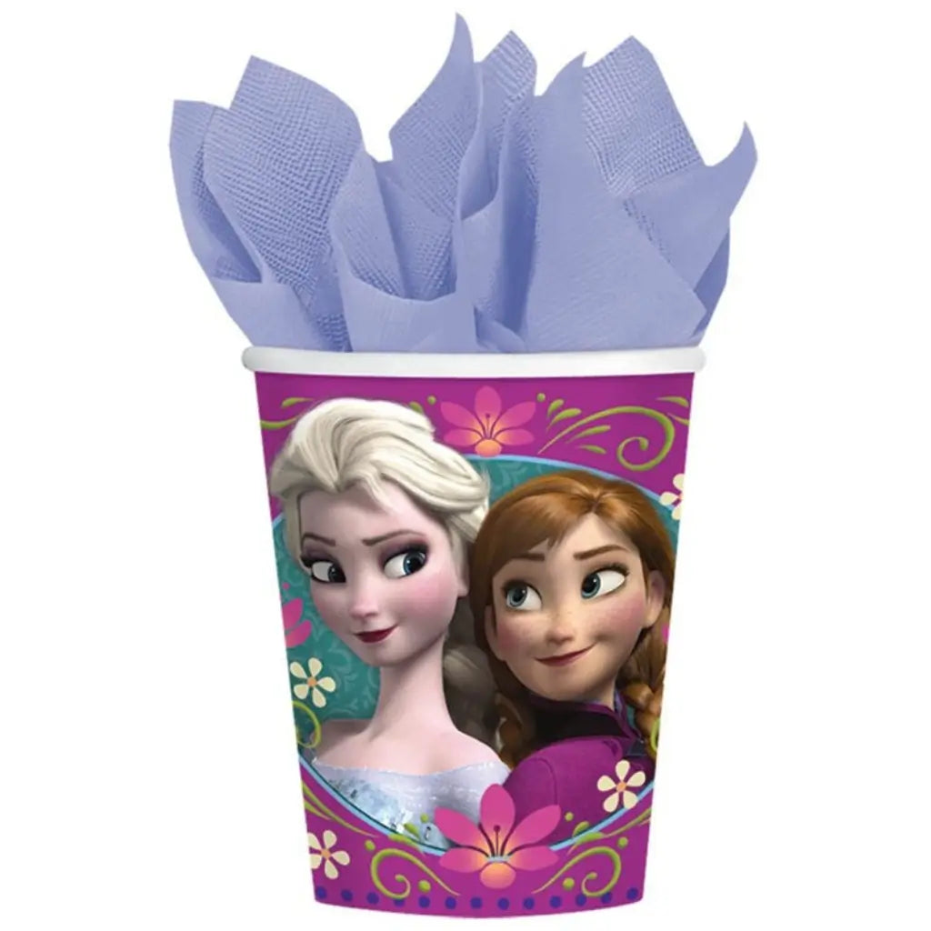 Disney Frozen Elsa and Anna paper cups 266ml pack of 8 for birthday parties