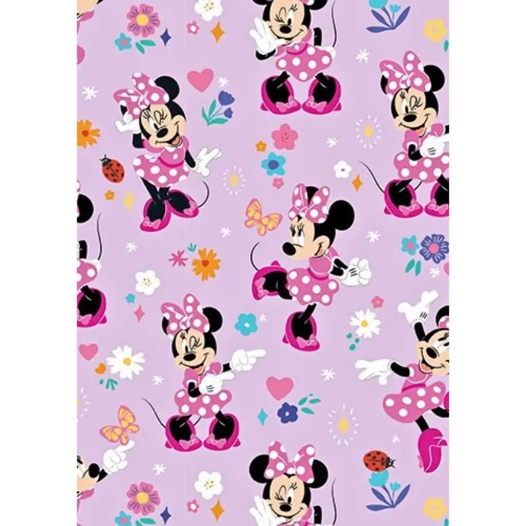 Disney Minnie Mouse Butterfly Gift Wrapping Paper Sheet