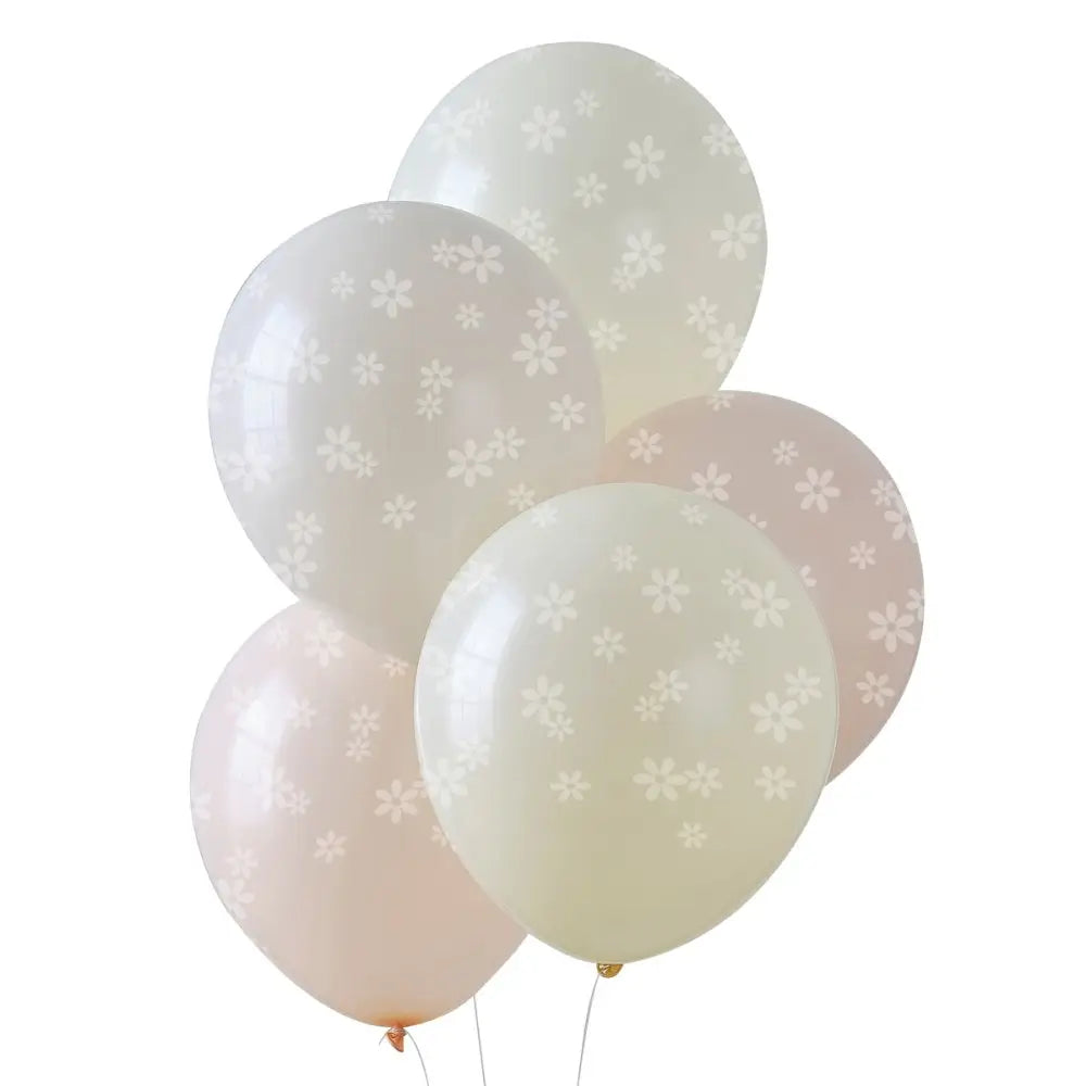 Ditsy Daisy Latex Balloon Bundle 5pk