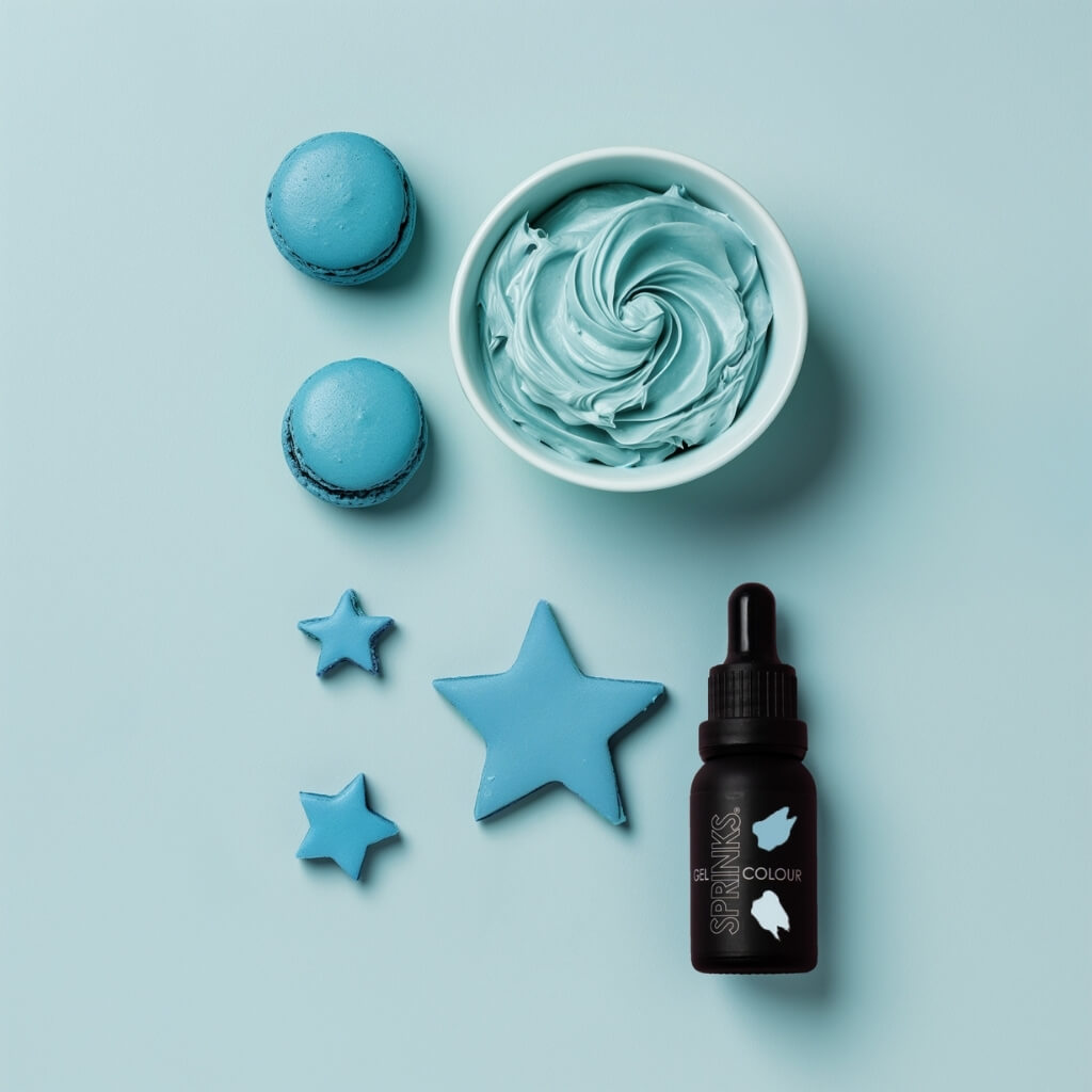 Sprinks duck egg blue gel food colouring 15ml bottle