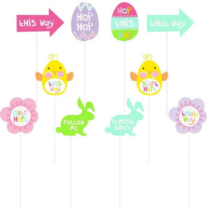 Easter Egg Hunt Clue Yard Signs 10pk