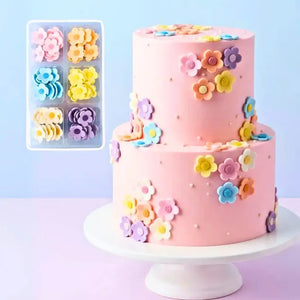 60 pack assorted edible blossom flower decorations