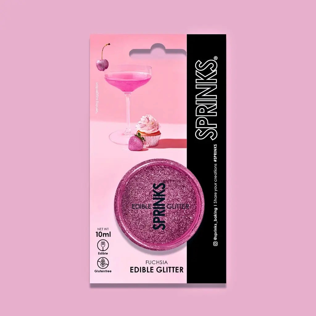 Sprinks Fuchsia Edible Glitter 10ml