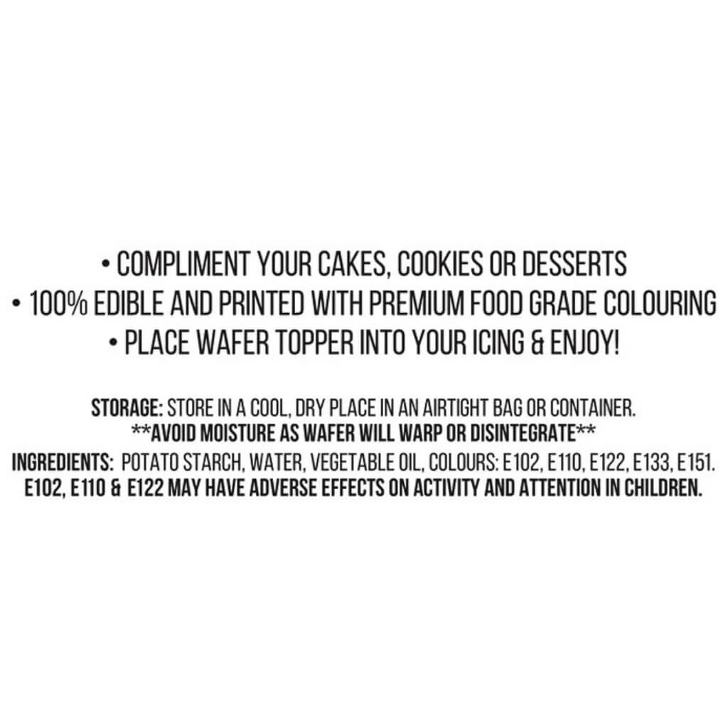 edible wafer paper cupcake cake toppers storage info