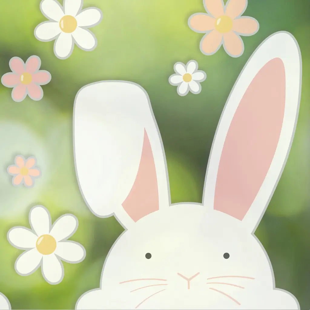 eggciting Bunny Easter Window Stickers 2pk