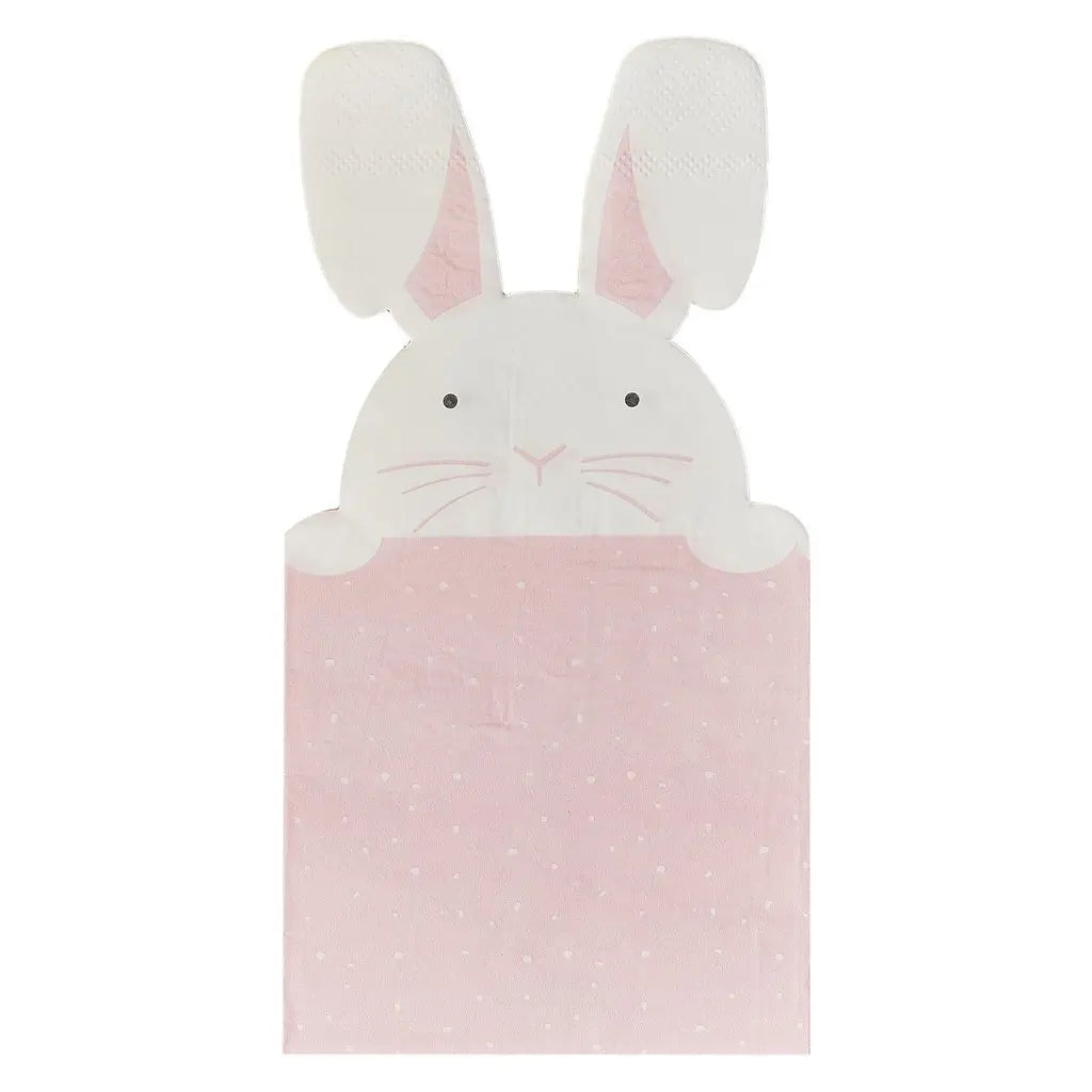 Eggciting Peeking Bunny Easter Napkins 16pk