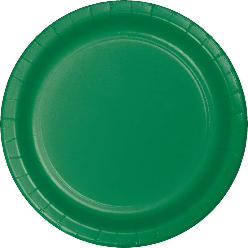 Emerald Green Lunch Paper Plates 18cm 24pk