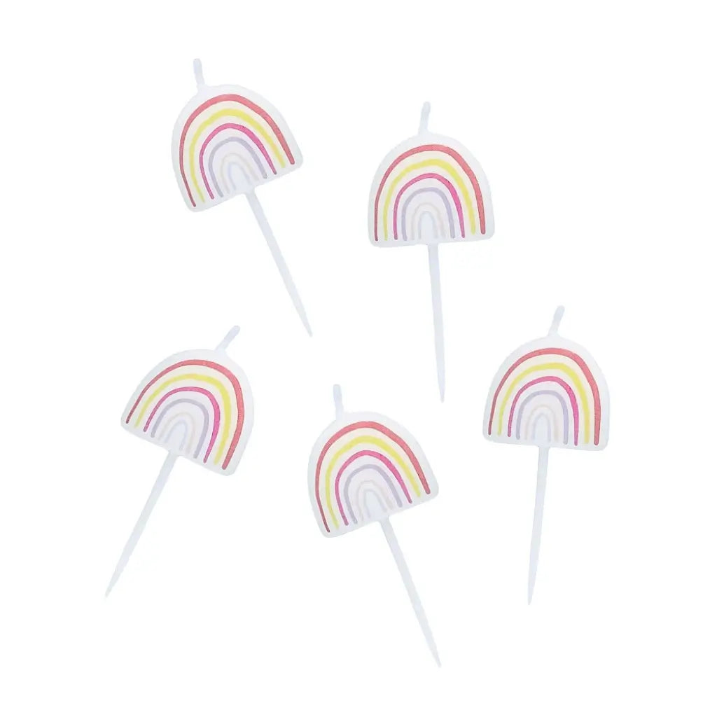 Enchanted Rainbow Candles 5pk