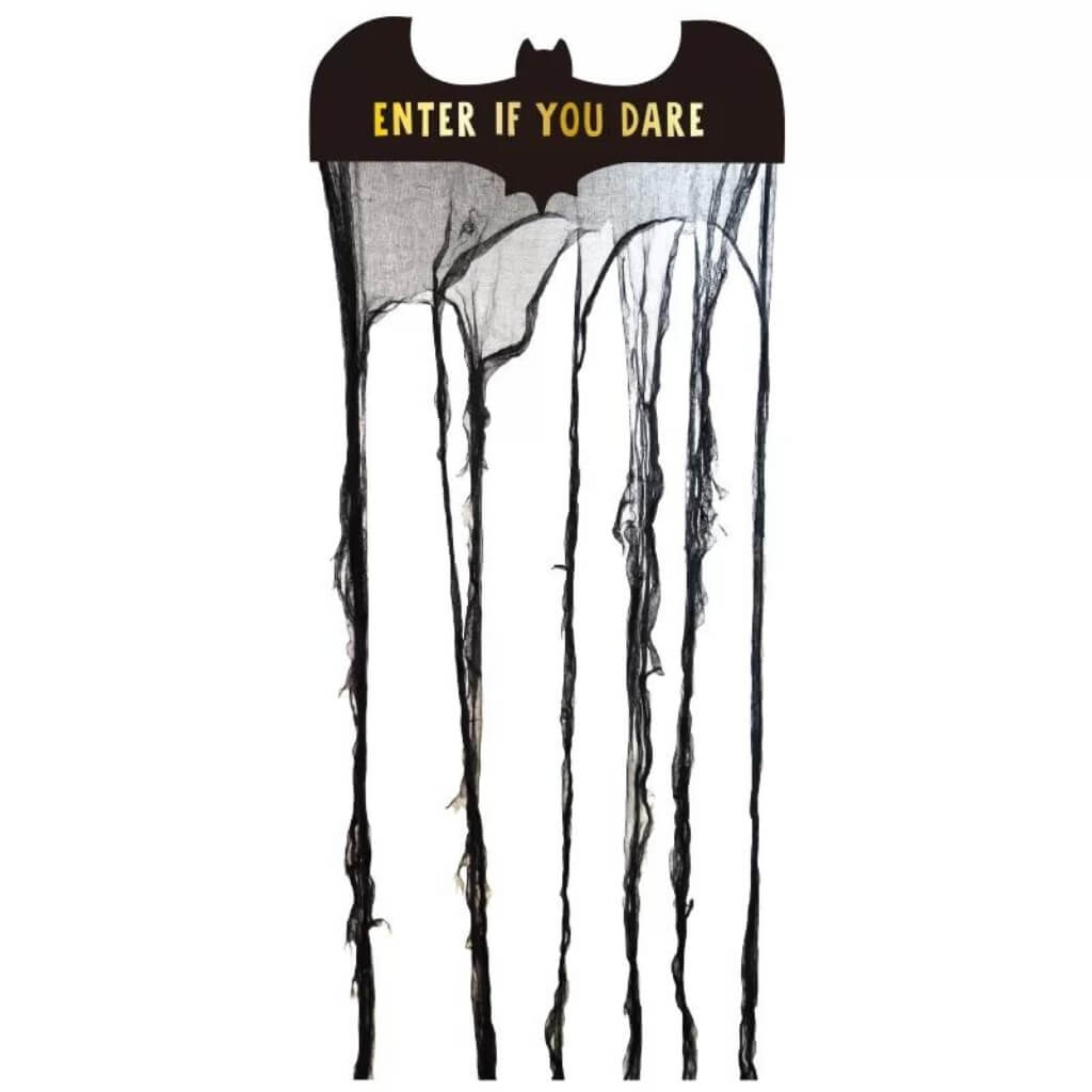 Enter If You Dare Bat Curtain