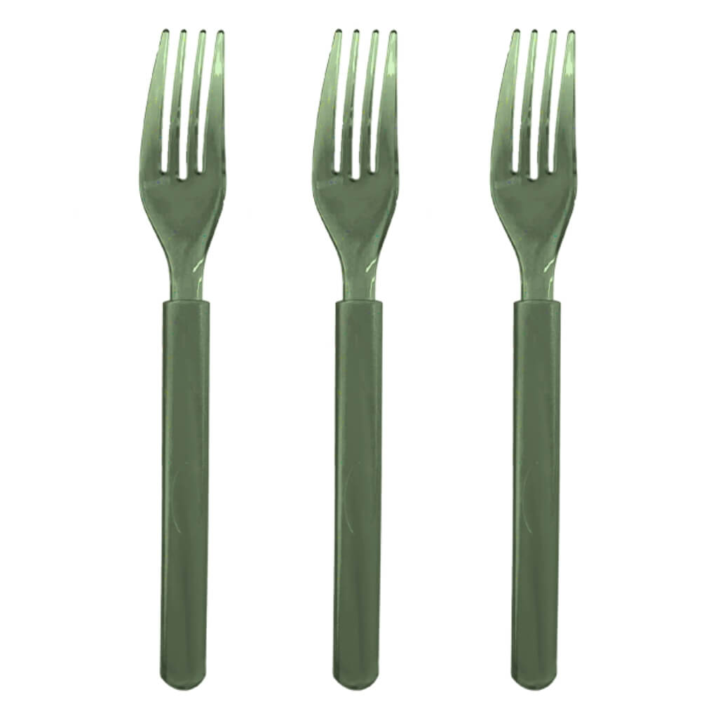 Ultra Heavy Duty Eucalyptus Plastic Forks 20pk