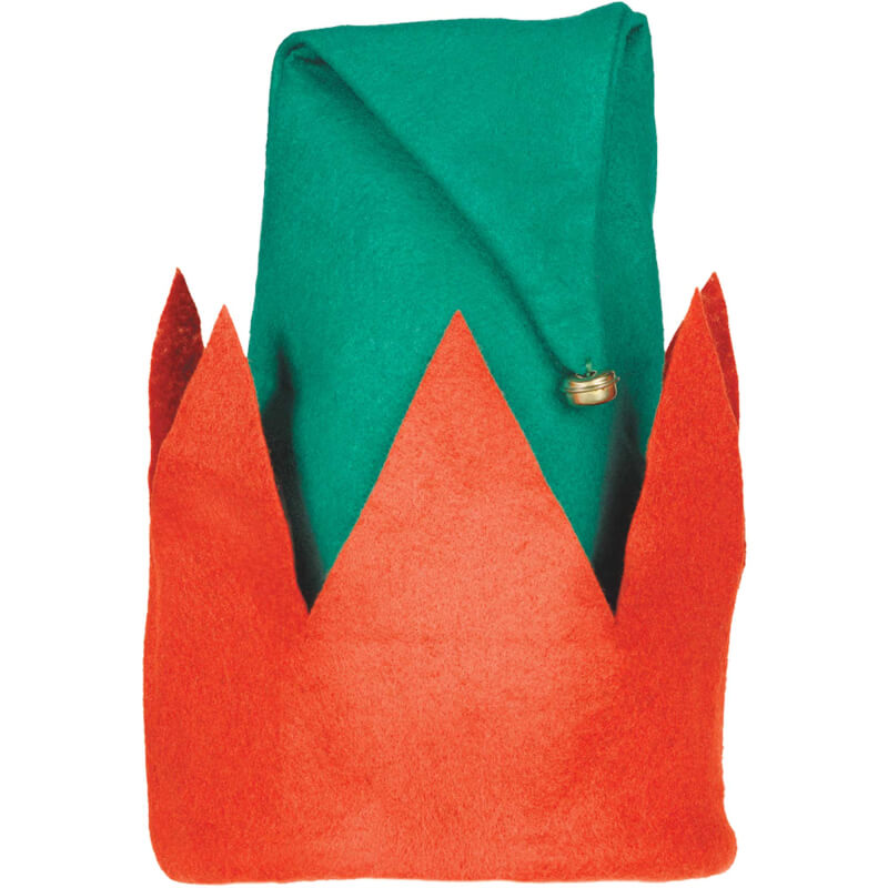 Elf Hat & Bell - Christmas Costume Accessories 