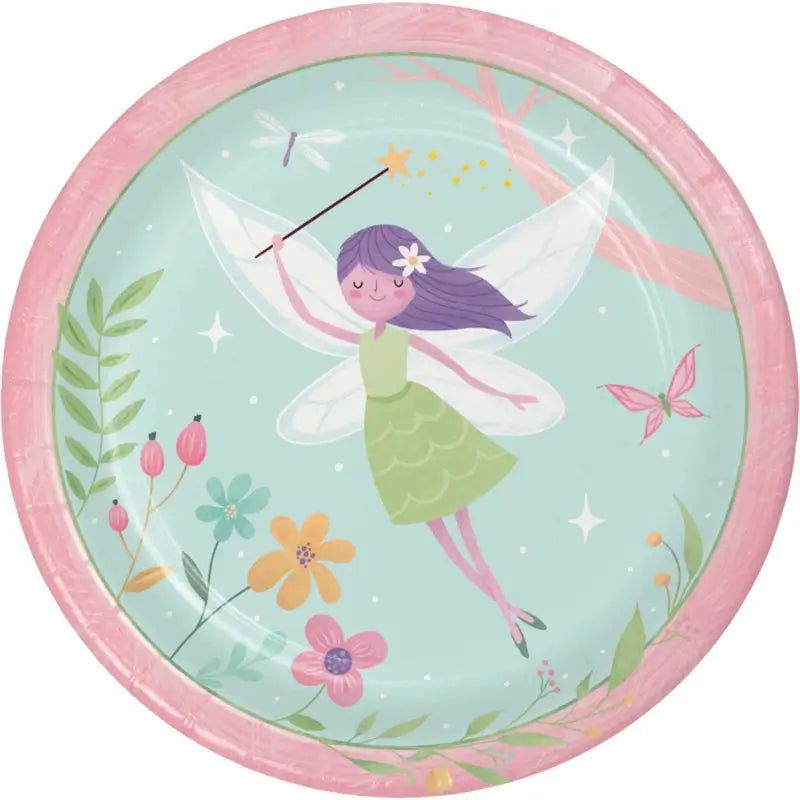 Fairy Forest Dinner Paper Plates 22cm 8pk