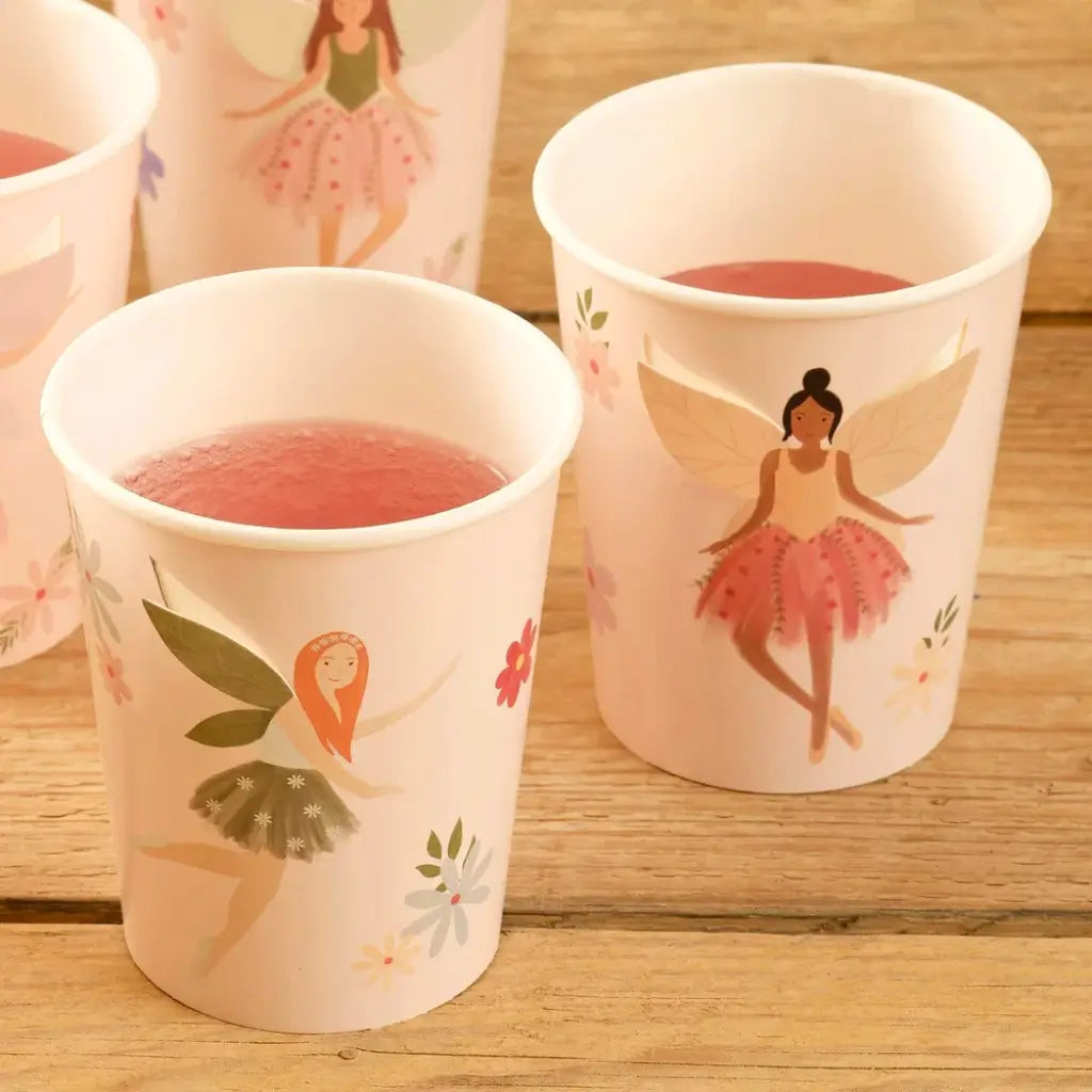 Fairy themed party cups