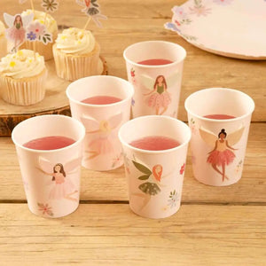 Fairy Garden paper cups 266ml pack of 8