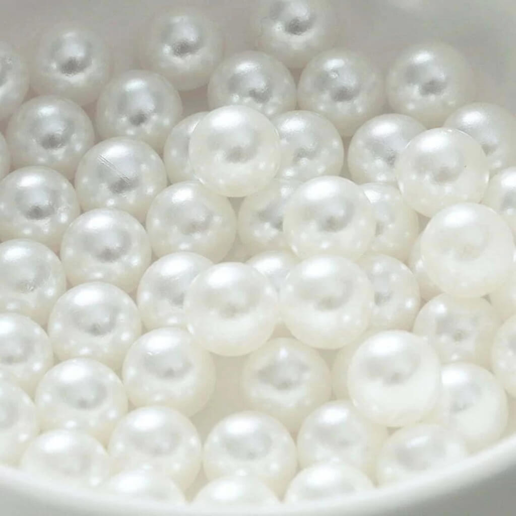 Faux White Pearl Beads 8mm 15g craft activities supplies