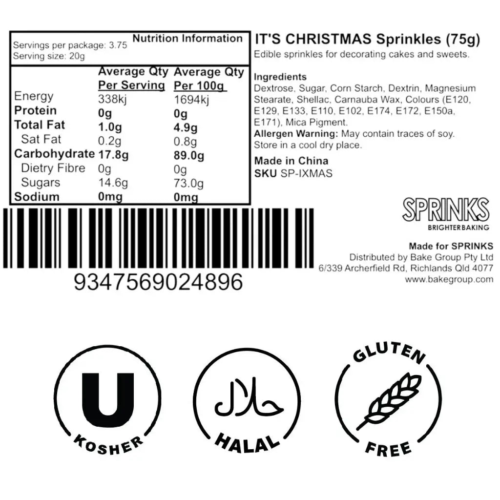 Festive pearl sprinkles for decorating cakes cookies and cupcakes