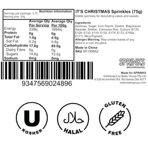 Festive pearl sprinkles for decorating cakes cookies and cupcakes
