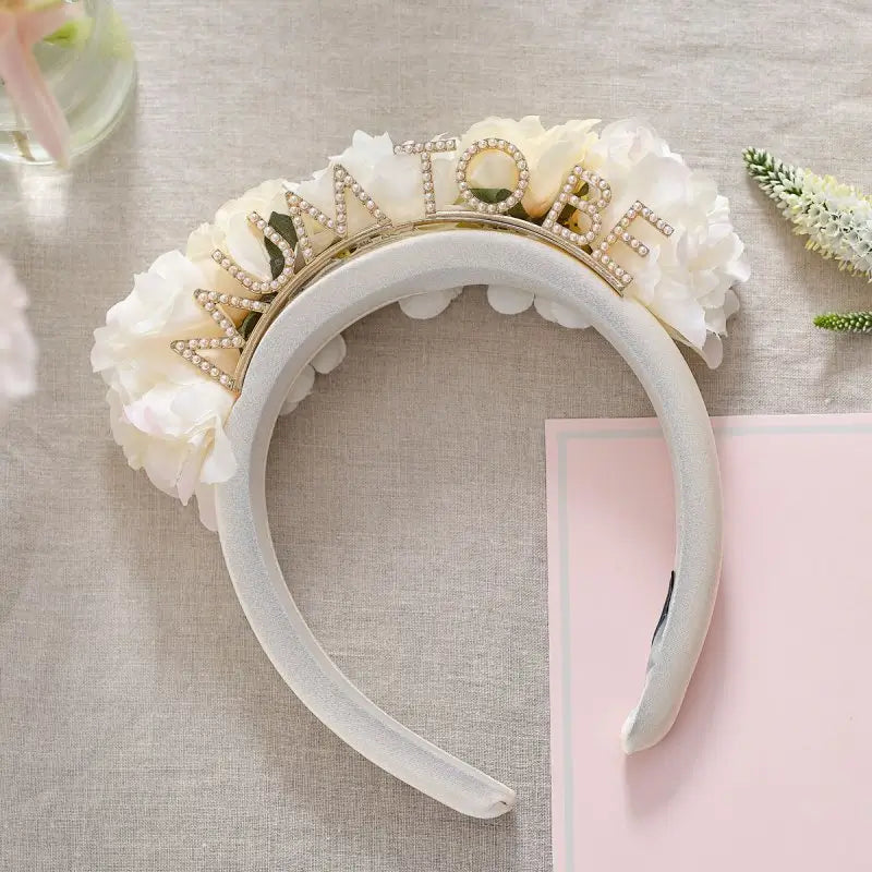 Floral Mum To Be Baby Shower Headband