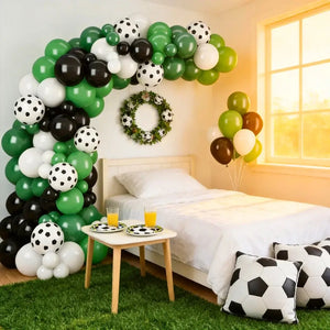Football party balloon arch decoration
